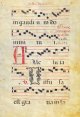 １６世紀グレゴリア聖歌楽譜額