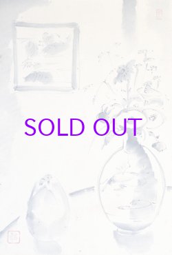 画像1: 浅川伯教画幅「室内風景」