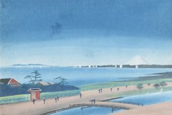 画像1: 泥絵額「田子の浦」