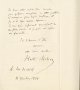 エクトール・ベルリオーズ書簡１通　２頁 Berlioz,Hector :Autograph letter signed