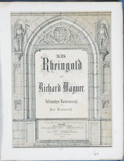 画像1: 楽譜　ワーグナー作曲「ラインの黄金」　ピアノ編曲版　Score for Das Rheingold, composed by Wagner.　Piano arrangement version