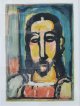 ジョルジュ・ルオーカラー銅版画額「（正面向きの）キリスト」