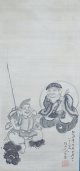 小泉檀山画幅「恵比須大黒」