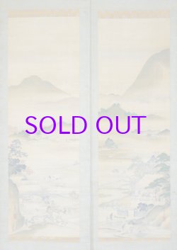 画像1: 長谷川雪旦双幅「春秋野趣」