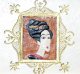 川上澄生革絵「日本婦人の図」