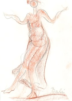 画像1: 木内克素描額「バリ」
