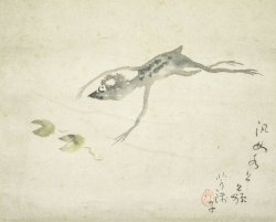 画像1: 小川芋銭画幅「河童」