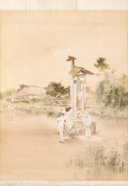 画像1: 鏑木清方画幅「夏の朝」