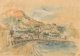 鳥海青児画額「アルジェリア岬」