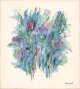 難波田龍起色紙「花」