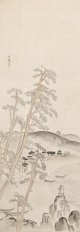 森田恒友画幅「天草海岸」