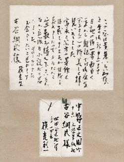 画像1: 横光利一書簡幅　古谷綱武宛
