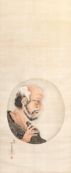 画像1: 伊達探良画幅「ヒポクラテス像」