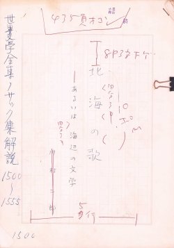 画像1: 川村二郎草稿「北海の歌ーあるいは海辺の文学」