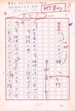 画像1: 中村真一郎草稿「スープのなかの蠅」