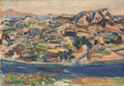 画像1: 小林和作画額「尾道風景」