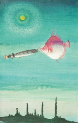 画像1: 桂川寛画額「ある出合い」