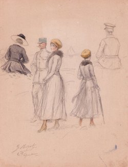 画像1: ジョルジュ・ビゴー画稿２枚