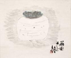 画像1: 岸田劉生画幅「蕪図」