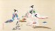 狩野休真画幅「遊女の図」