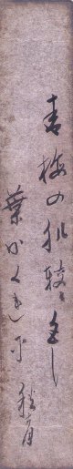 徳田秋聲短冊「青梅の」