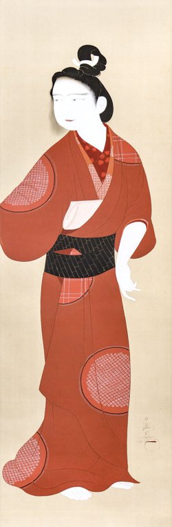画像1: 谷角日沙春画幅「美人図」