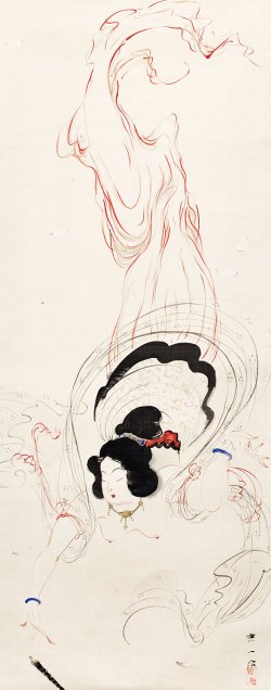 画像1: 増原宗一画幅「天女図」