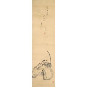 画像: 大島蓼太・蹄斎北馬合作幅「暫」