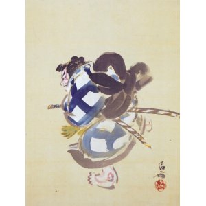 画像: 鏑木清方画幅「梅王丸」