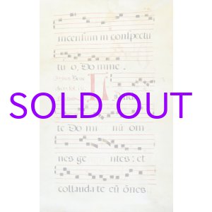 画像: 羊皮紙楽譜額