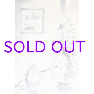 画像: 浅川伯教画幅「室内風景」