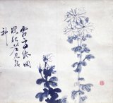 画像: 椿椿山画幅「菊画賛」