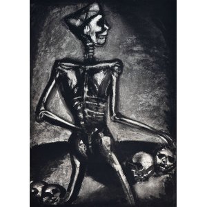 画像: ジョルジュ・ルオー銅版画「人は人にとって狼」