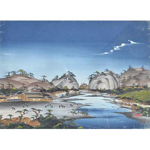 画像: 泥絵額「金谷」