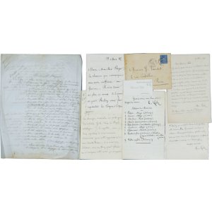 画像: エドゥアール・ラロ書簡６通＋名刺 Lalo,Edouard : 6 autograph letters signed and autograph business card