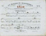 画像: 楽譜　ヴェルディ作曲「仮面舞踏会」　Score for Un ballo in maschera, composed by Verdi