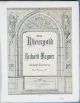画像: 楽譜　ワーグナー作曲「ラインの黄金」　ピアノ編曲版　Score for Das Rheingold, composed by Wagner.　Piano arrangement version