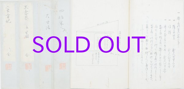 画像1: 茶道関係写本　客方記・不審庵三畳半図他６冊