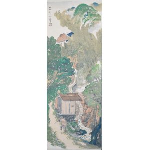 画像: 土田麦僊画幅「雨後」