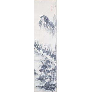 画像: 菅井梅関画幅「山水」