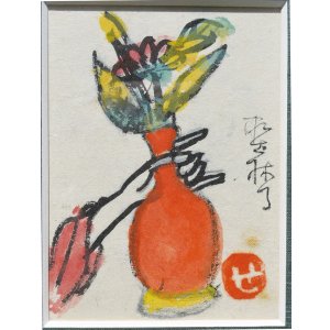 画像: 芹沢銈介画額「浄瓶」