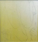画像: 杉本哲郎素描額「婦人の手と膝」