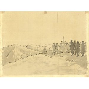 画像: 日露戦争従軍画稿３枚