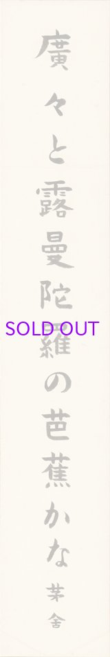 画像: 川端茅舎短冊「広々と」