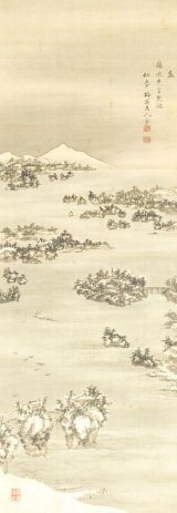 画像: 菅井梅関画幅「松島真景」