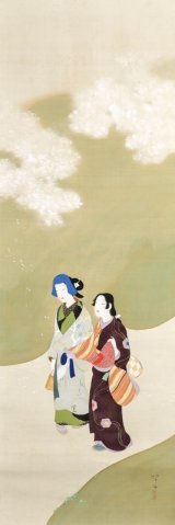 画像: 池田輝方画幅「花咲く丘」