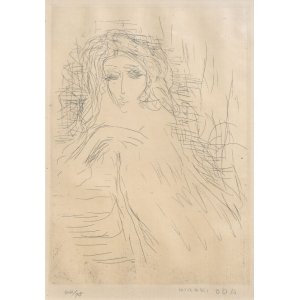 画像: 織田広喜銅版画額「裸婦」(104028)