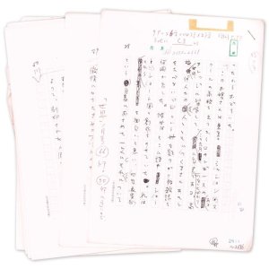 画像: 大岡信草稿「遥かなるキャニオン　アメリカへの旅１」