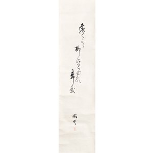 画像: 滝沢馬琴句幅「遠くから」　正岡子規旧蔵