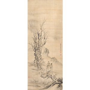 画像: 森蘭斎画幅「三聖図」